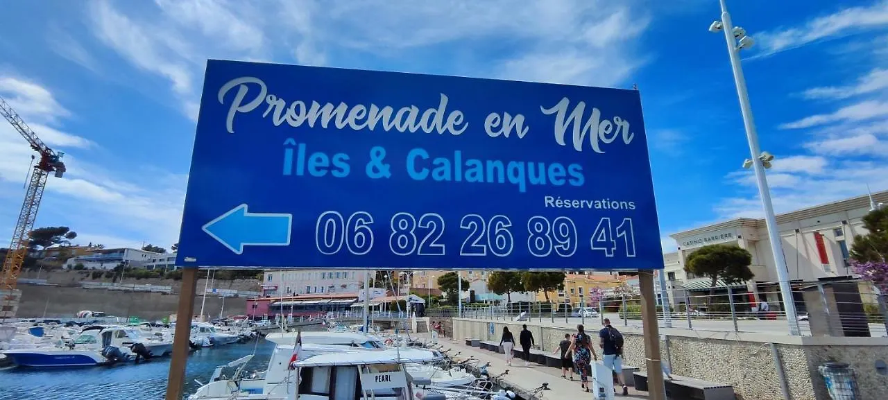 Bel appartement avec vue panoramique sur le port Carry-le-Rouet 0*,